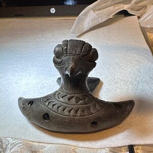 Handcrafted Black Tribal Sculpture